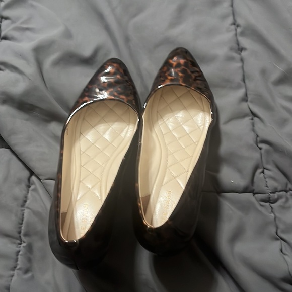 Cole Haan Patent Leather Leopard Wedges - Picture 4 of 6